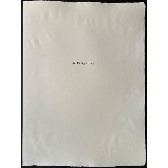 1970s Giorgio Morandi, Landscape, 1958-1973, Lithograph For Sale - Image 5 of 9