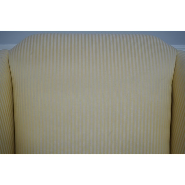 2000 - 2009 Pair Southwood Ball & Claw Mahogany Wing Back Easy Chairs For Sale - Image 5 of 18