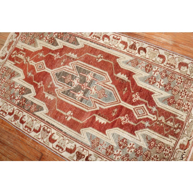 Zabihi Collection Persian Mazlagan Malayer Rug For Sale In New York - Image 6 of 7