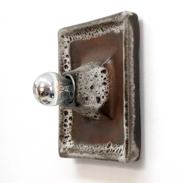 German Ceramic Wall Lights, 1960 For Sale - Image 4 of 10