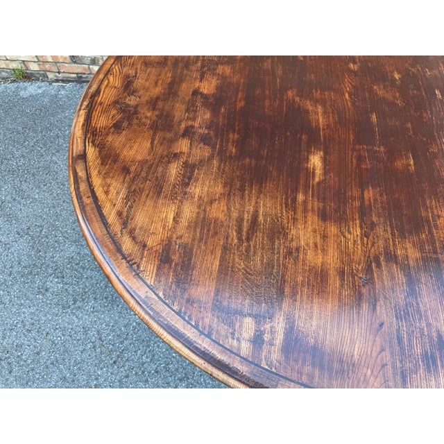 Wood 54" English Dining Table For Sale - Image 7 of 11
