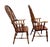 Early 20th C Windsor Chair Pair Set of Two Elm Wood England Arms Antique Vintage For Sale - Image 13 of 18