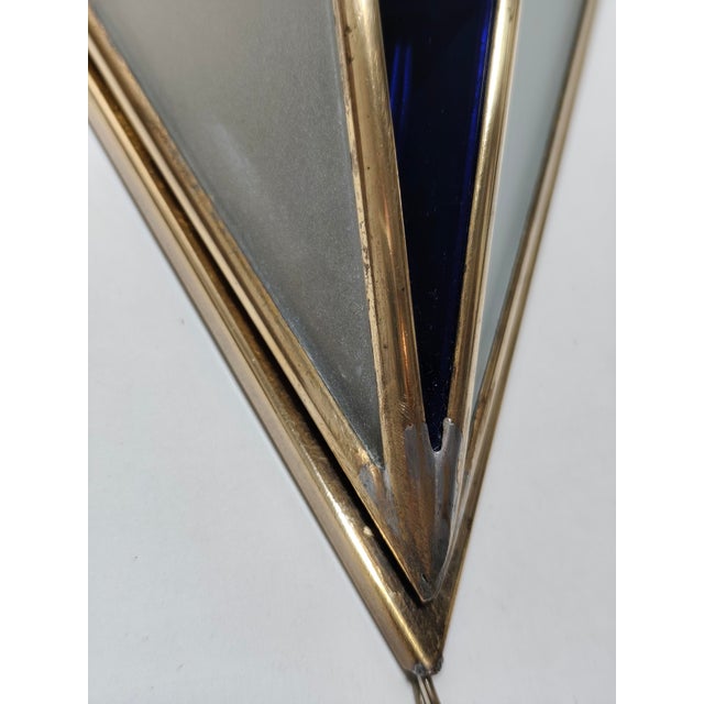Vintage Spanish Glass Wall Sconce, 1950s For Sale - Image 4 of 13