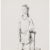 A lovely rare vintage First Edition period black and white offset lithograph (print) after drawing "Young Girl" by...