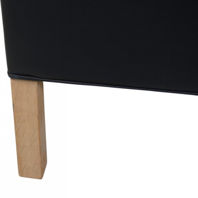 2213 Three-Seater Sofa in Black Leather by Børge Mogensen, 2012 For Sale - Image 14 of 18