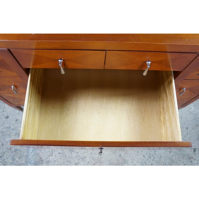 Baker Furniture Company Late 20th Century Michael Vanderbyl for Baker Furniture Archetype Cherry Dresser Console Chest 54", Attributed For Sale - Image 4 of 18