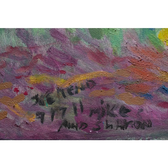 2010s 2012 "Michael & Sharon: From a Dream" Expressionist Style Figurative Oil Painting by Joe Reno For Sale - Image 5 of 9