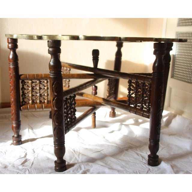 Gold Round Coffee Table, 1950s For Sale - Image 12 of 18