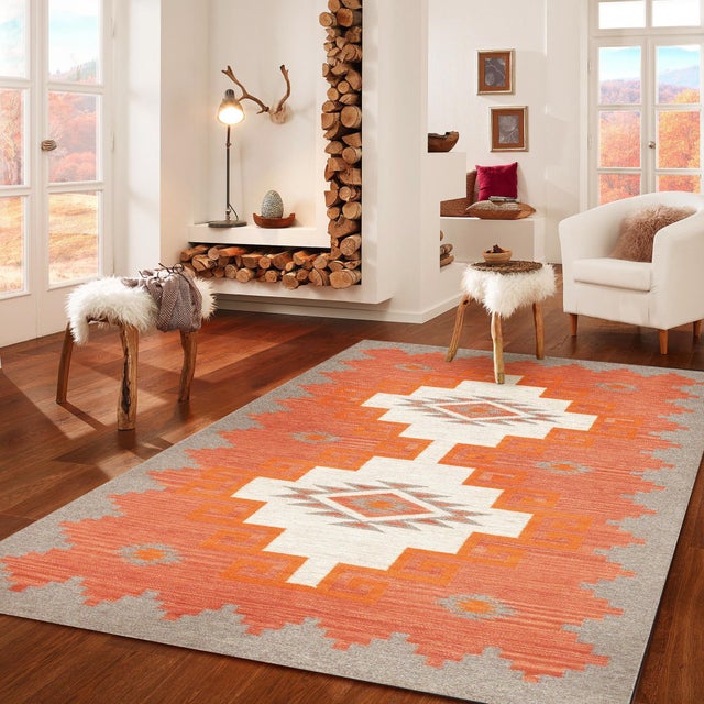 Modern Pasargad Home Tuscany Beige Wool Area Rug- 3'11'' X 5'10'' For Sale - Image 3 of 3