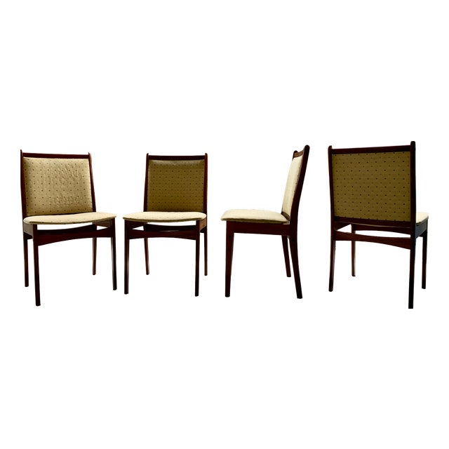 Modern Danish Rosewood Chairs, 1960s, Set of 4 For Sale