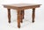 Early 20th Century Antique Oak Victorian Dining Table With Casters For Sale - Image 5 of 14