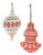 Metal Ornament with Nordic Pattern (Set of 4) For Sale