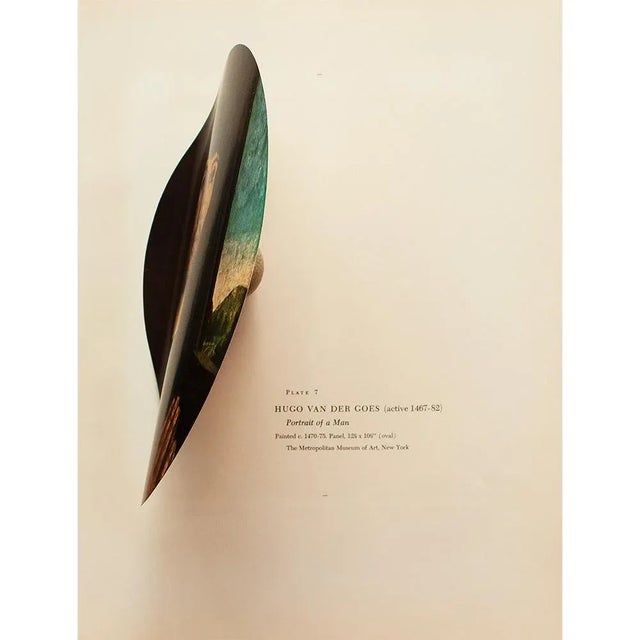 1956 After Hugo Van Der Goes "Portrait of a Man", Vintage Full-Color Print For Sale - Image 4 of 8