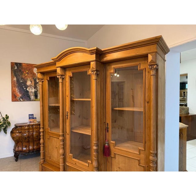 Antique Farmhouse Display Cabinet For Sale - Image 9 of 16