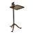 Bronze Iron and Aged Mirror Drinks Side Table With Bird For Sale