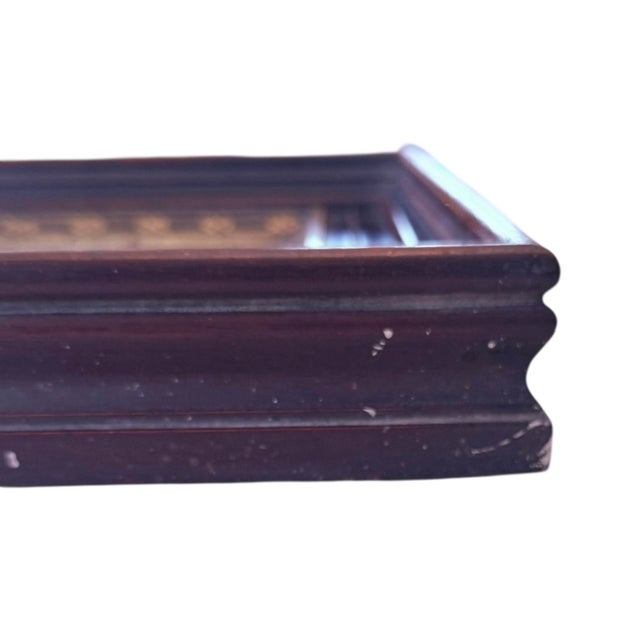 Early 20th‑Century American Walnut Mirror With Gold‑Gilt Frame For Sale - Image 11 of 13