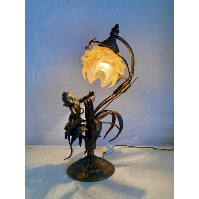 Vintage Art Deco Table Lamp, 1930s For Sale - Image 10 of 11