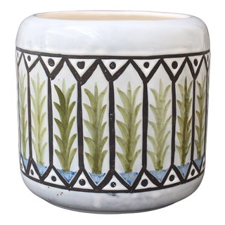 Vintage French Ceramic Cachepot by Roger Capron, 1970s For Sale