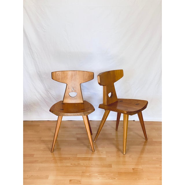Mid-Century Modern Vintage Dining Chairs by Jacob Kielland-Brandt for I. Christiansen, 1960s, Set of 2 For Sale - Image 3 of 18