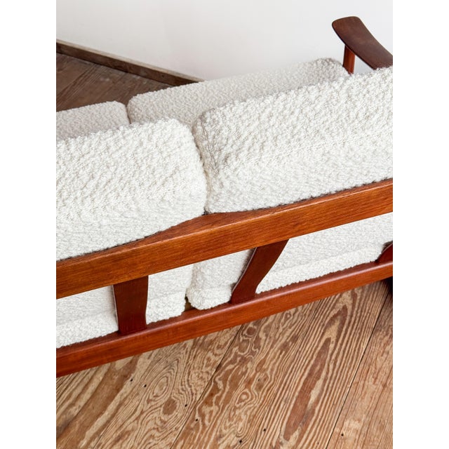 Cado FD130/3 3-Seater Sofa with Bouclé Cover by Peter Hvidt for Cado For Sale - Image 4 of 18