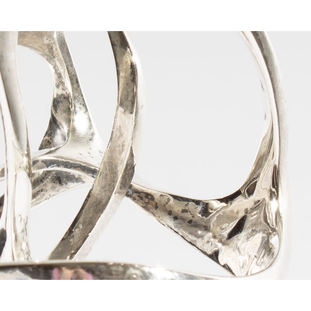 1963 Sterling Silver Abstract Sculpture by Ned Griner For Sale In Indianapolis - Image 6 of 9