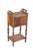 Antique circa 1930s Cushman 130 Humidor smoke stand. Made of mahogany featuring two tiers with lower shelf and upper...