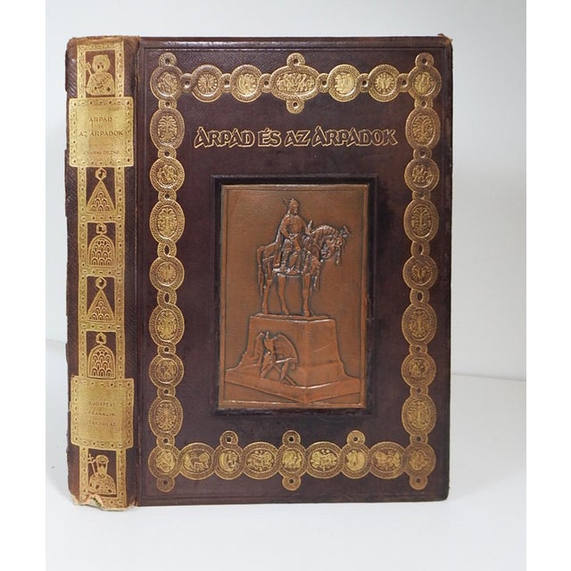 Large format historical book titled "Árpád és az Árpádok" (Árpád and the Árpáds), on the occasion of the thousandth...
