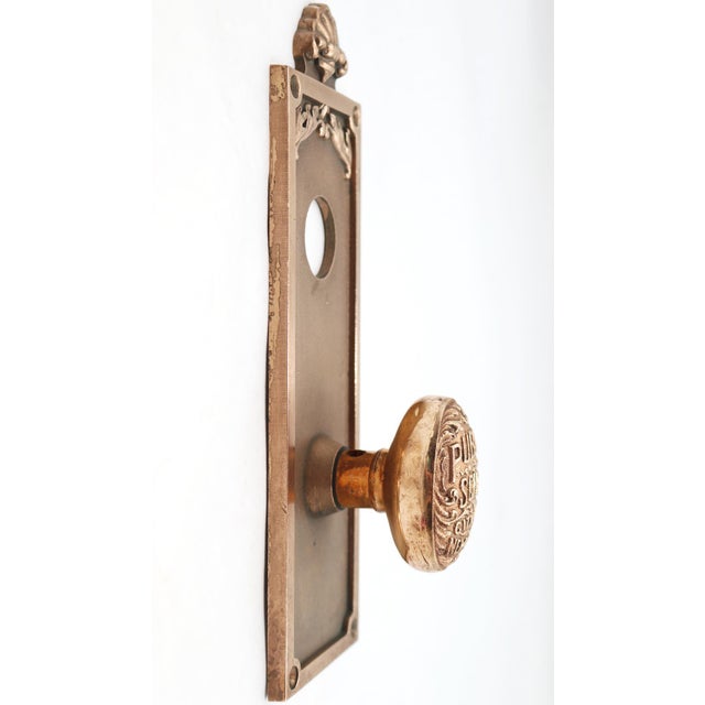Nyc Public School the Plaza Hotel Dummy Door Knob Set For Sale - Image 4 of 5