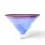 Philip Baldwin & Monica Guggisberg Mid Century Blue Art Glass Vase For Sale - Image 4 of 6