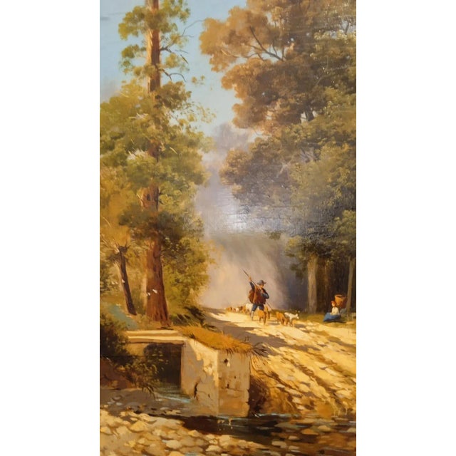 Italian Artist, Landscape, 1890s, Oil on Panel, Framed For Sale - Image 4 of 9