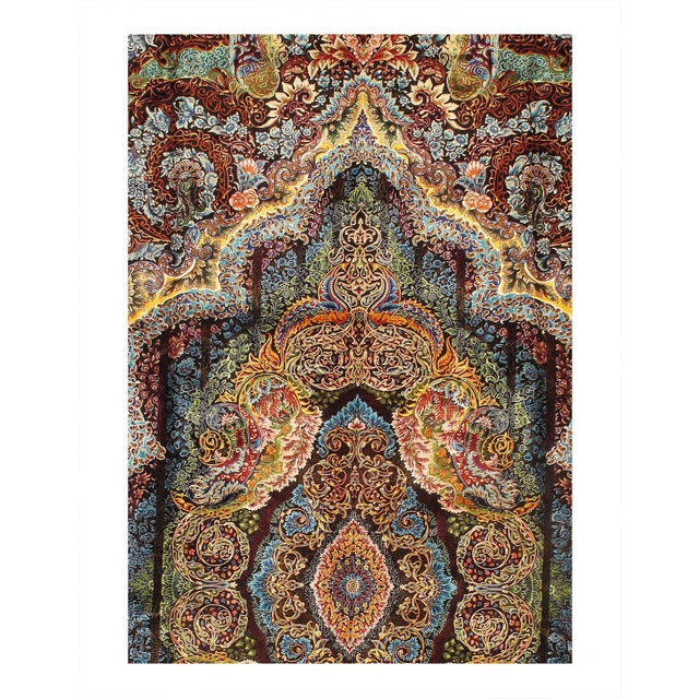 Viscose on a cotton foundation with a medallion This rug has a dense, soft pile, and excellent quality, to ensure that you...