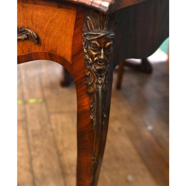 Antique English Burr Walnut Bonheur du Jour Writing Desk, 1860 For Sale - Image 13 of 14