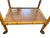 1960s Burnt Bamboo & Rattan Wrapped Two-Tier Drinks or Bar Cart on Casters For Sale In Jacksonville, FL - Image 6 of 12