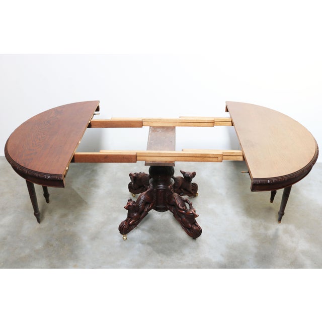 Mid 19th Century Antique French Oak Oval Dining Table, 1860 For Sale - Image 5 of 13