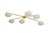Ceiling Lamp in Brass and Murano Glass in the style of Angelo Lelli for Arredoluce For Sale - Image 10 of 10
