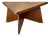 Vintage Triangular Wood Coffee Table For Sale