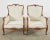 Pair of Country French Provincial Walnut Carved Armchairs For Sale - Image 10 of 13