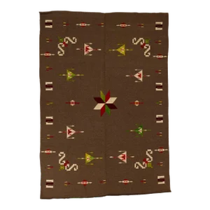Mexican Wool Star Serape Blanket