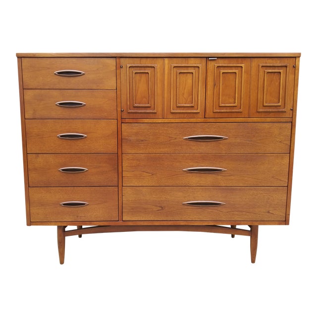 1960s Mid Century Modern Broyhill Sculptra Magna Gentleman's Chest
