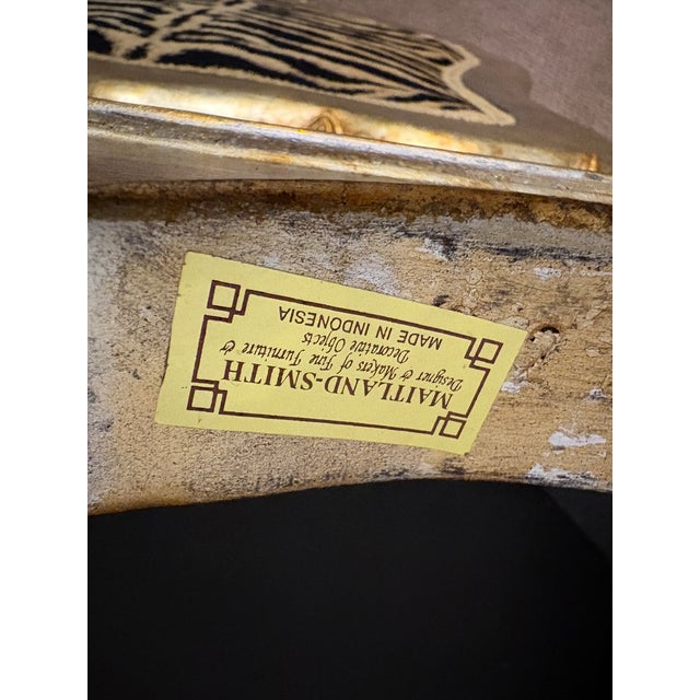 Gold Maitland Smith Dining Chairs For Sale - Image 8 of 8