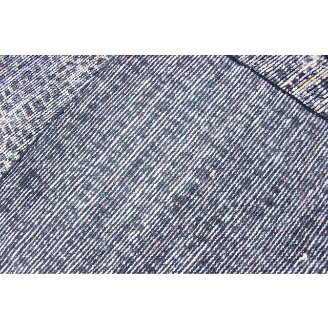 Modern Runner Rug With Textured Pattern in Gray, Blue, and Multicolor Accents 2'7 X 10'0 For Sale - Image 12 of 12