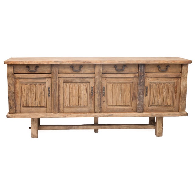 Brutalist Sideboard in Elm, 1960s For Sale - Image 11 of 11