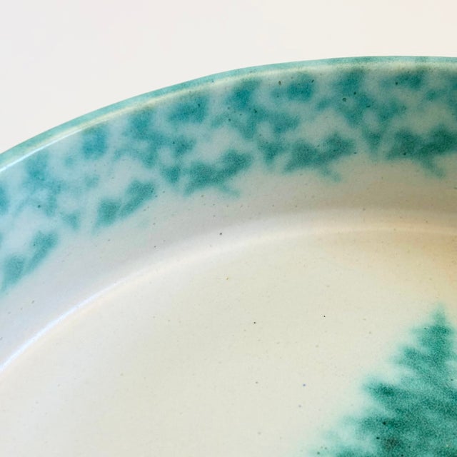Late 20th Century Large Vintage Pysht Pottery Evergreen Bowl For Sale - Image 5 of 9