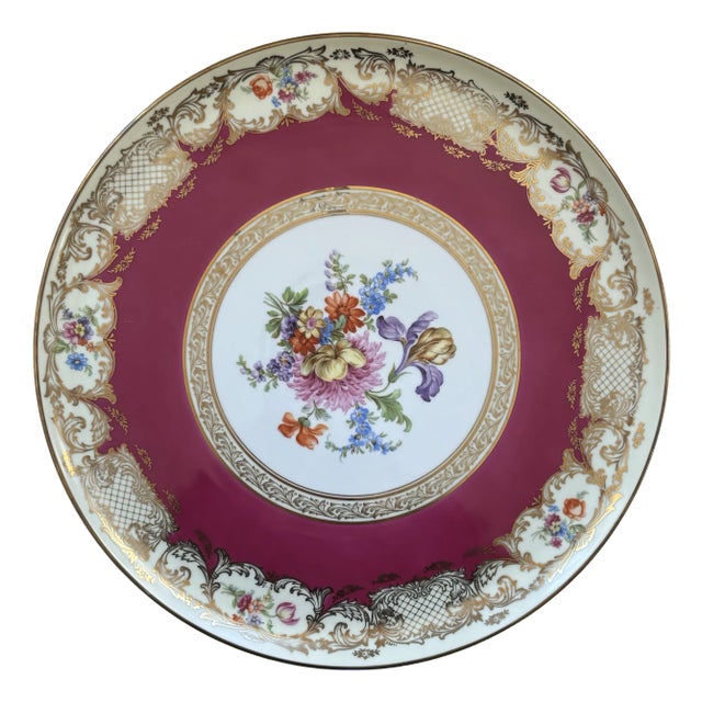 Early-20th Century Tirschenreuth Bavaria Decorative Porcelain Plate For Sale