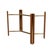 Great 1980s Chromcraft dining table base with a warm oak and polished brass tone finish. The design has a strong...