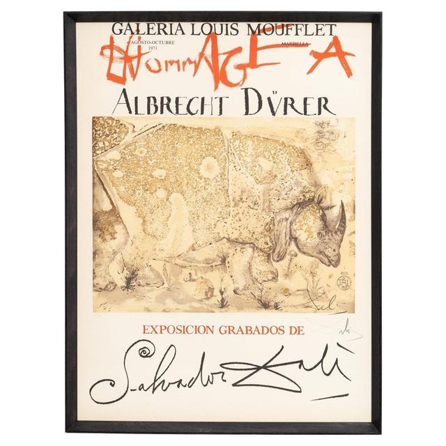 Salvador Dalí­, Hommage À Albrecht Dürer, Original Lithograph, 1970s, Paper For Sale - Image 12 of 12