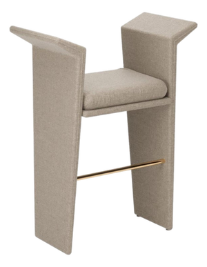 Panama Natural Linen Bar Stool by Javier Gomez
