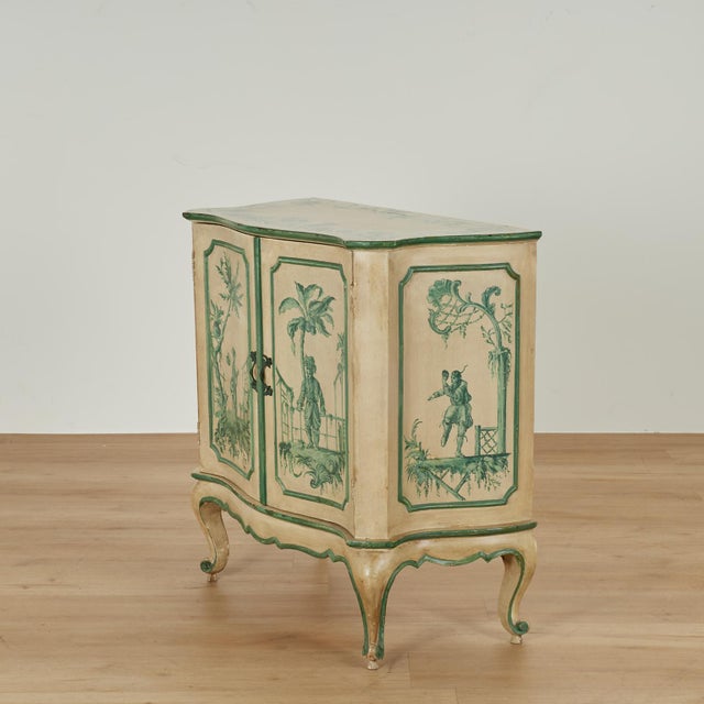 Vintage Italian Chinoiserie Decorated Cabinet For Sale - Image 13 of 17