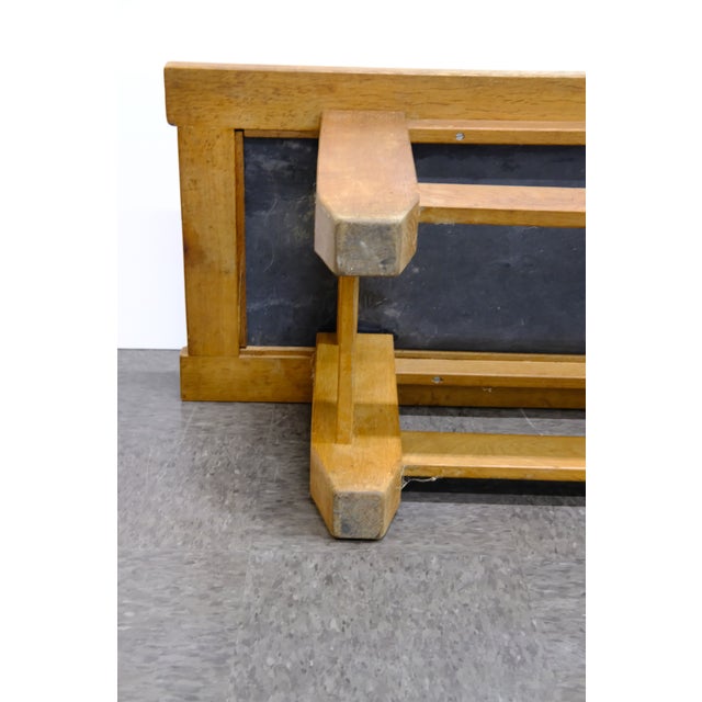 Brutalist Wood and Slate Top Coffee Table, 1970s For Sale - Image 9 of 11