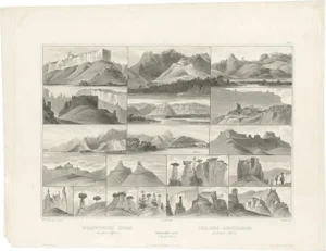 After Bodmer, Illustration of Hills on the Upper Missouri, 1840, Print